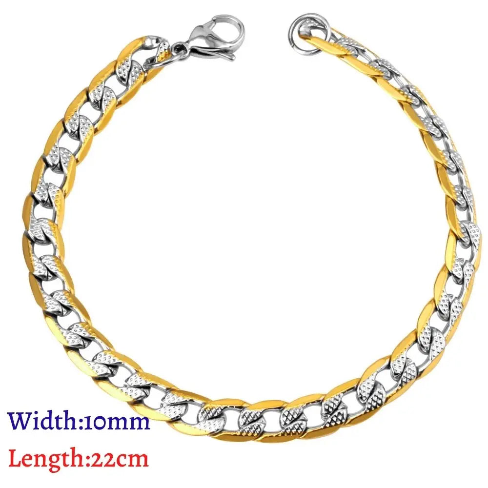 Bracelet Chaîne Unisexe en Acier Inoxydable – Style Urbain & Intemporel