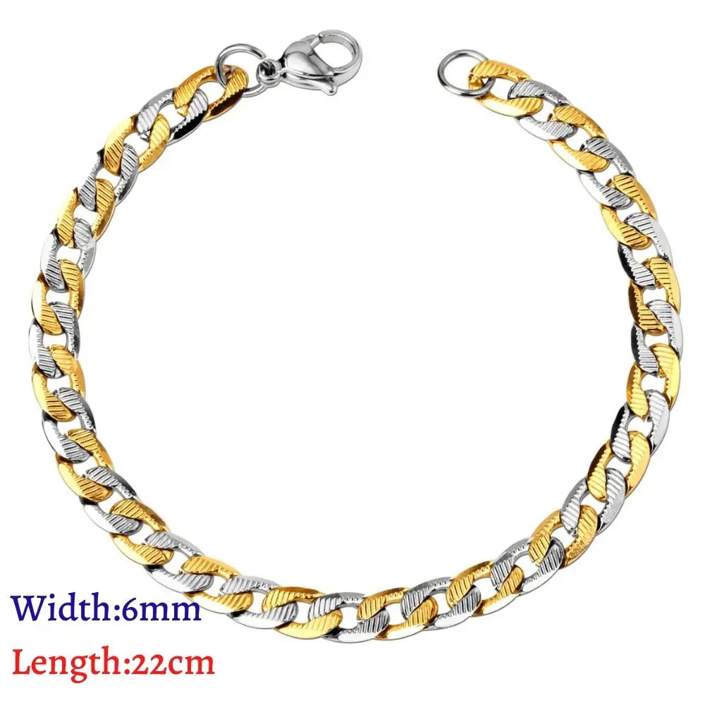 Bracelet Chaîne Unisexe en Acier Inoxydable – Style Urbain & Intemporel